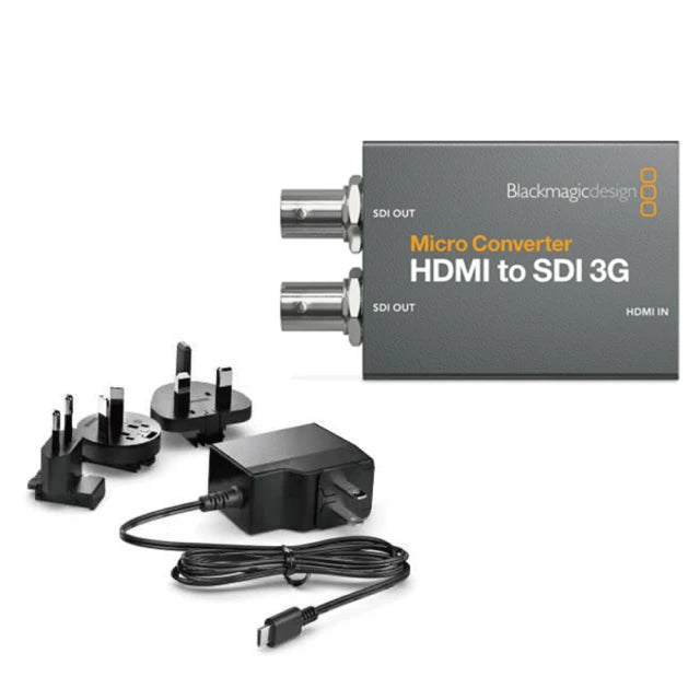 【Blackmagic Design】Micro Converter HDMI to SDI 3G 微型視頻轉換器 含變壓器(CONVCMIC/HS03G/WPSU)