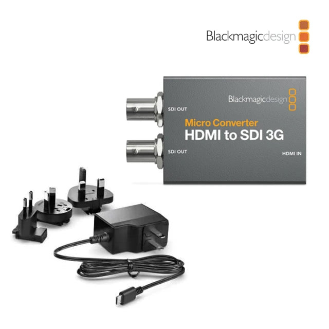 【Blackmagic Design】Micro Converter HDMI to SDI 3G 微型視頻轉換器 含變壓器(CONVCMIC/HS03G/WPSU)