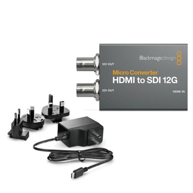 【Blackmagic Design】Micro Converter HDMI to SDI 12G 微型視訊轉換器 含變壓器(CONVCMIC/HS12G/WPSU)