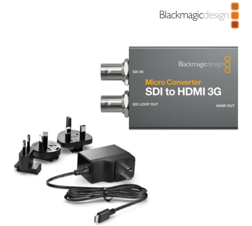 【Blackmagic Design】Micro Converter SDI to HDMI 3G 微型視訊轉換器 含變壓器(CONVCMIC/SH03G/WPSU)