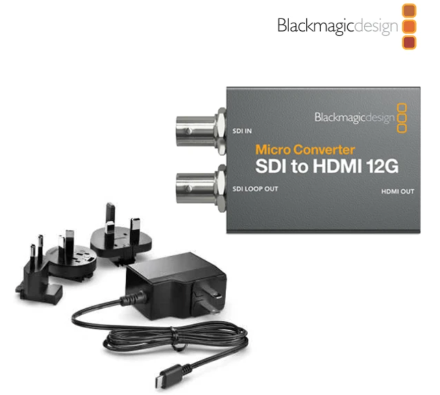 【Blackmagic Design】Micro Converter SDI to HDMI 12G 微型視訊轉換器 含變壓器(CONVCMIC/SH12G/WPSU)