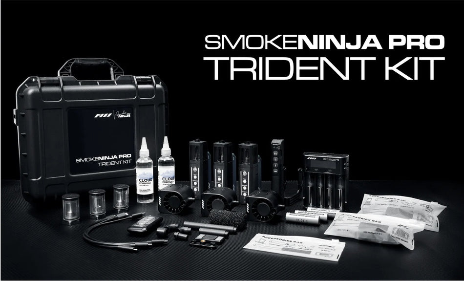 【PMI】SmokeNINJA PRO Trident Kit 煙霧機三機 (專業套裝版)