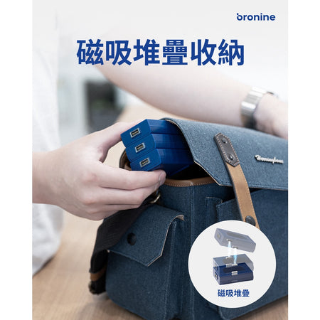 【上洛】韓國 bronine 專用磁吸電池座 DMW-BLF19E / BLF19 for Panasonic