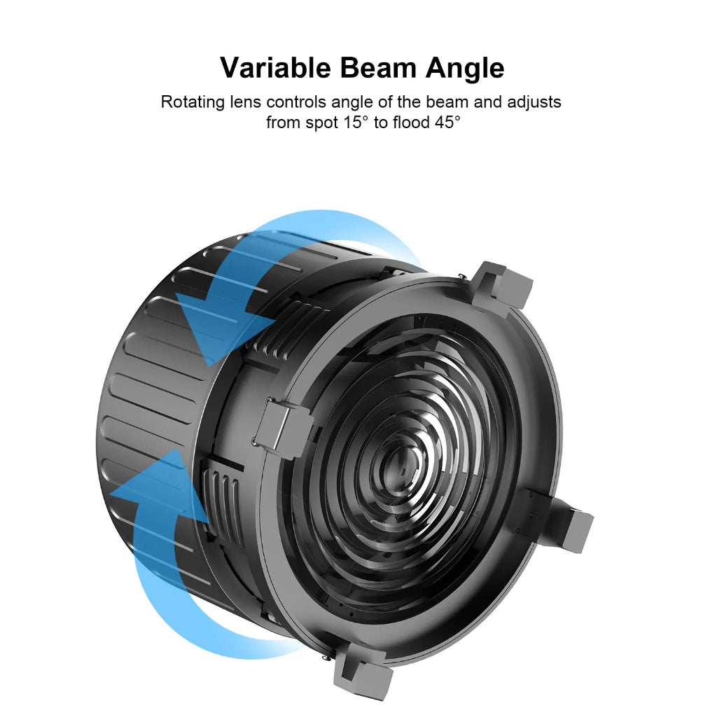 【上洛】GVM F60 伸縮聚焦鏡筒 LED 聚光燈菲涅爾配件 SD500 SD650 聚光 15-45度