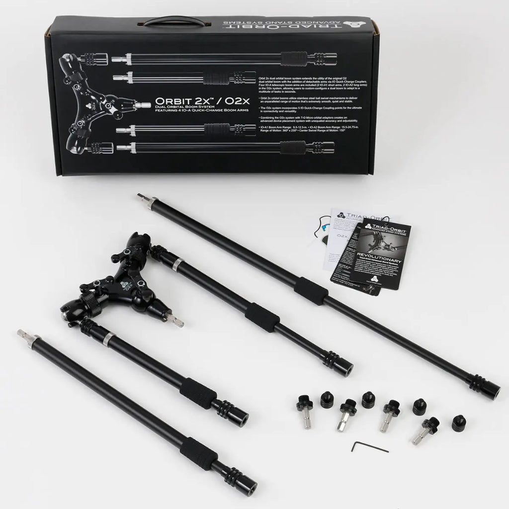 【上洛】TRIAD-ORBIT O2X IO快拆系統 雙臂Boom桿 多功能支架系統 延伸桿 麥克風 樂器 錄音 收音