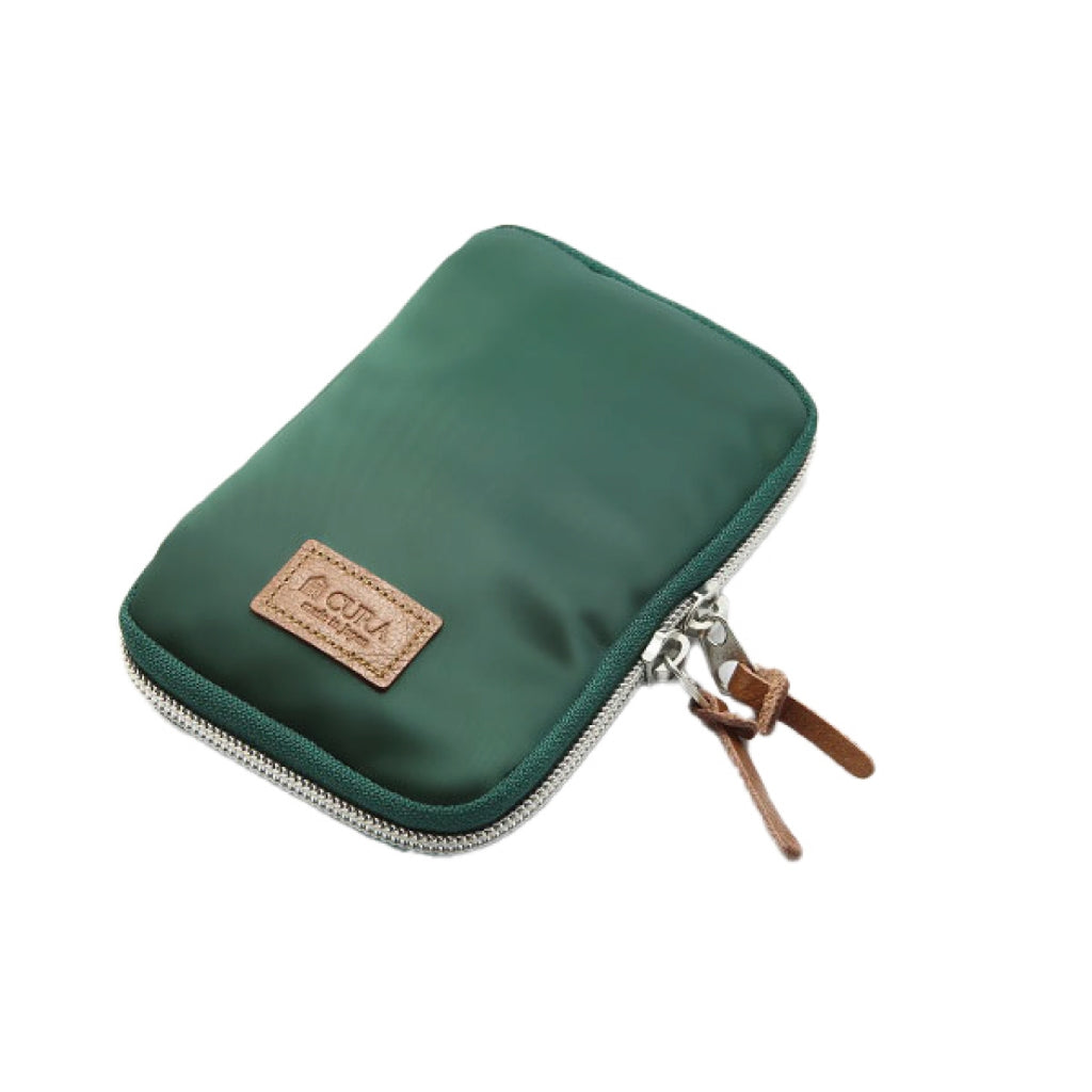 【上洛】日本 CURA 藏 收納包 (綠/酒紅) 尼龍包 小物收納 旅遊包 化妝包 清潔收納