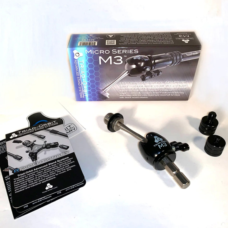 【上洛】TRIAD-ORBIT M3 萬向長柄快拆頭 雲台 轉接座 延伸桿 麥克風 樂器 錄音 收音
