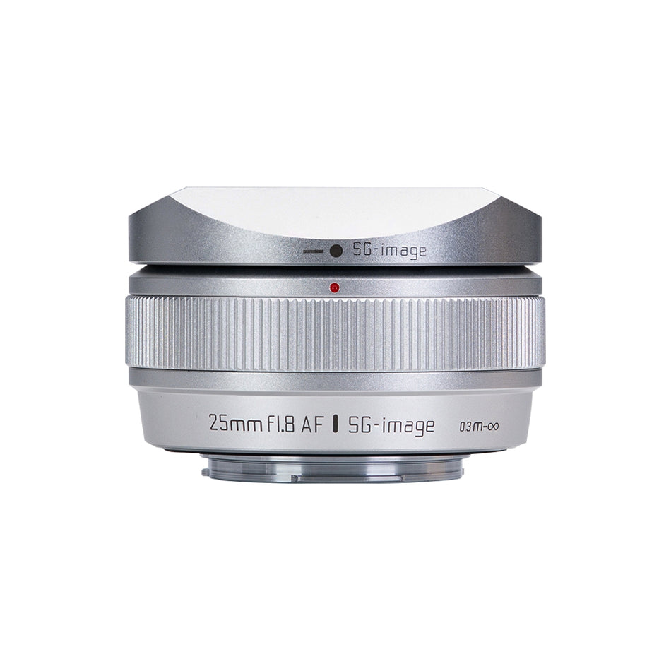 【上洛】 深光 SG image AF 25mm F1.8 銀色附遮光罩 自動對焦 定焦鏡頭 自動對焦 X卡口