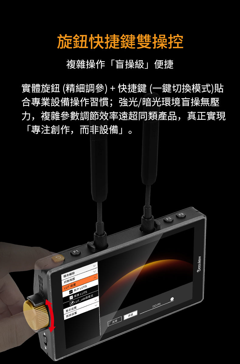 【上洛】Desview 百視悅 雷霆 5吋螢幕 一對一 無線圖傳組 RX+TX 1080P60 300米 相機 錄影